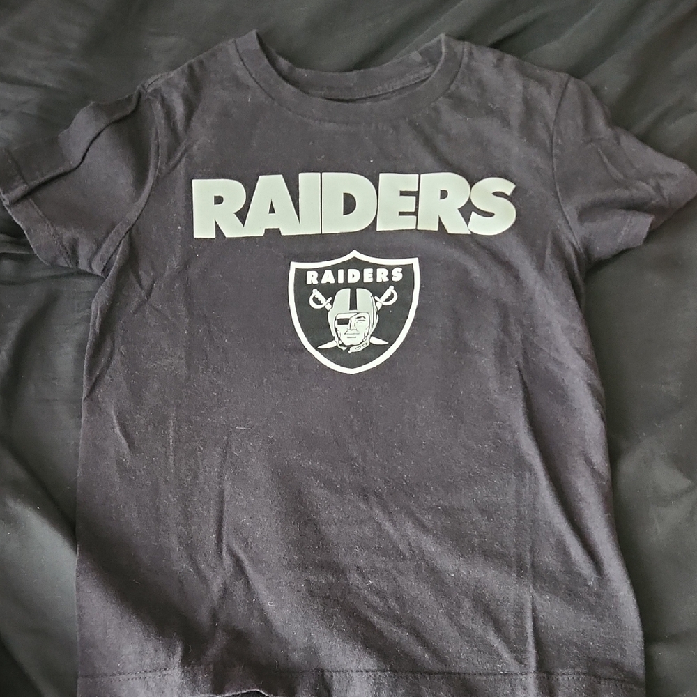 Raiders Kids Black Short Sleeve Tee